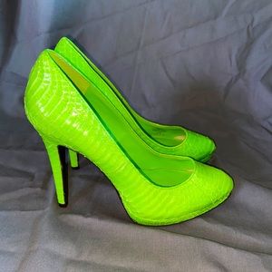 Lime Green Ralph Lauren Heels